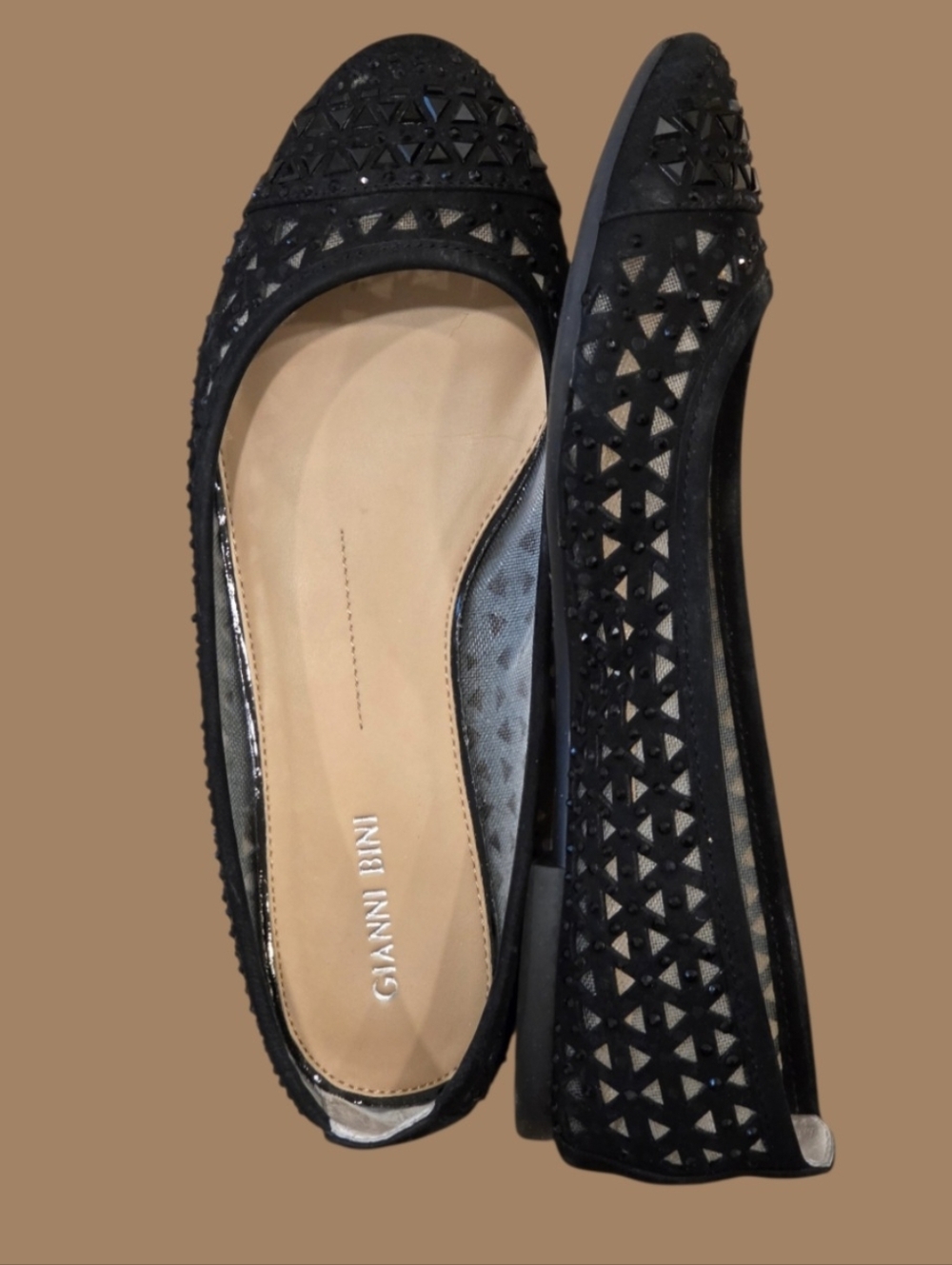 Gianni Bini Womens Shoes Black KYLERR 8M New